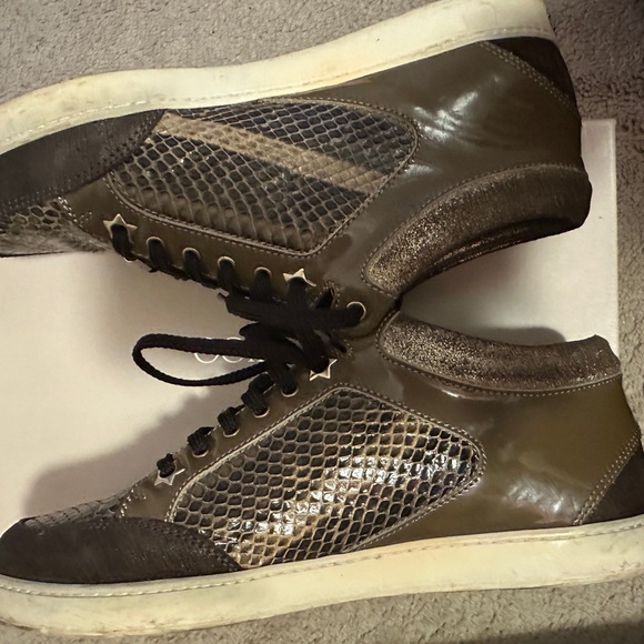 Women’s Elephant Skin Jimmy Choo sneakers. - Picture 4 of 4